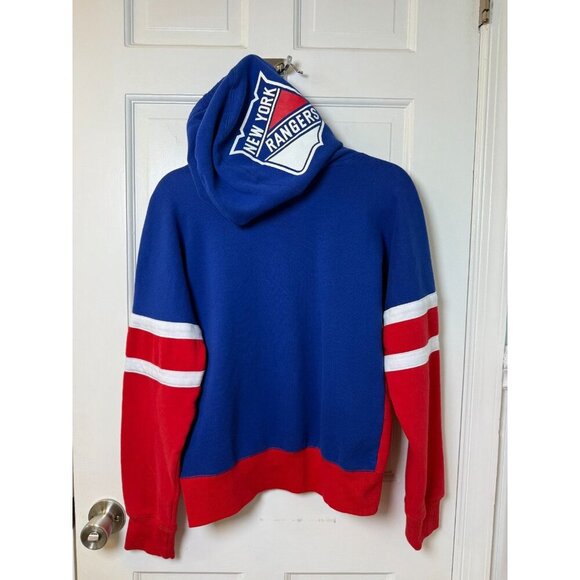 NHL New York Rangers Red Pullover Hoodie with Rangers Logo on Hood Womens M - Picture 6 of 13